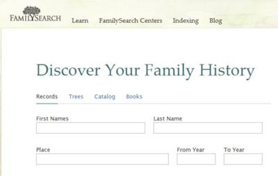 FamilySearch.org is a Great Place to Start Your Search