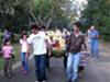 A Guatemala Christmas Posada procession